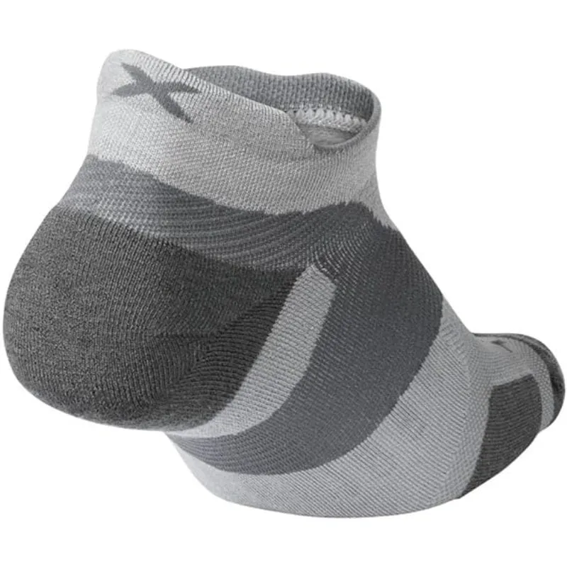 2XU Vectr Merino Light No Show Socks Grey/Grey Small