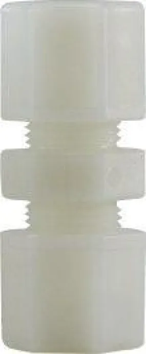 3/8" x 1/4" White Nylon Reducing Compression Union