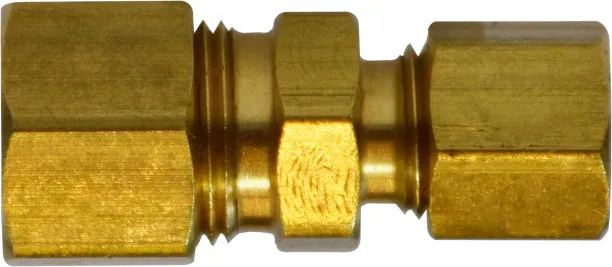 7/8" OD X 3/8" OD Brass Reducing Compression Union