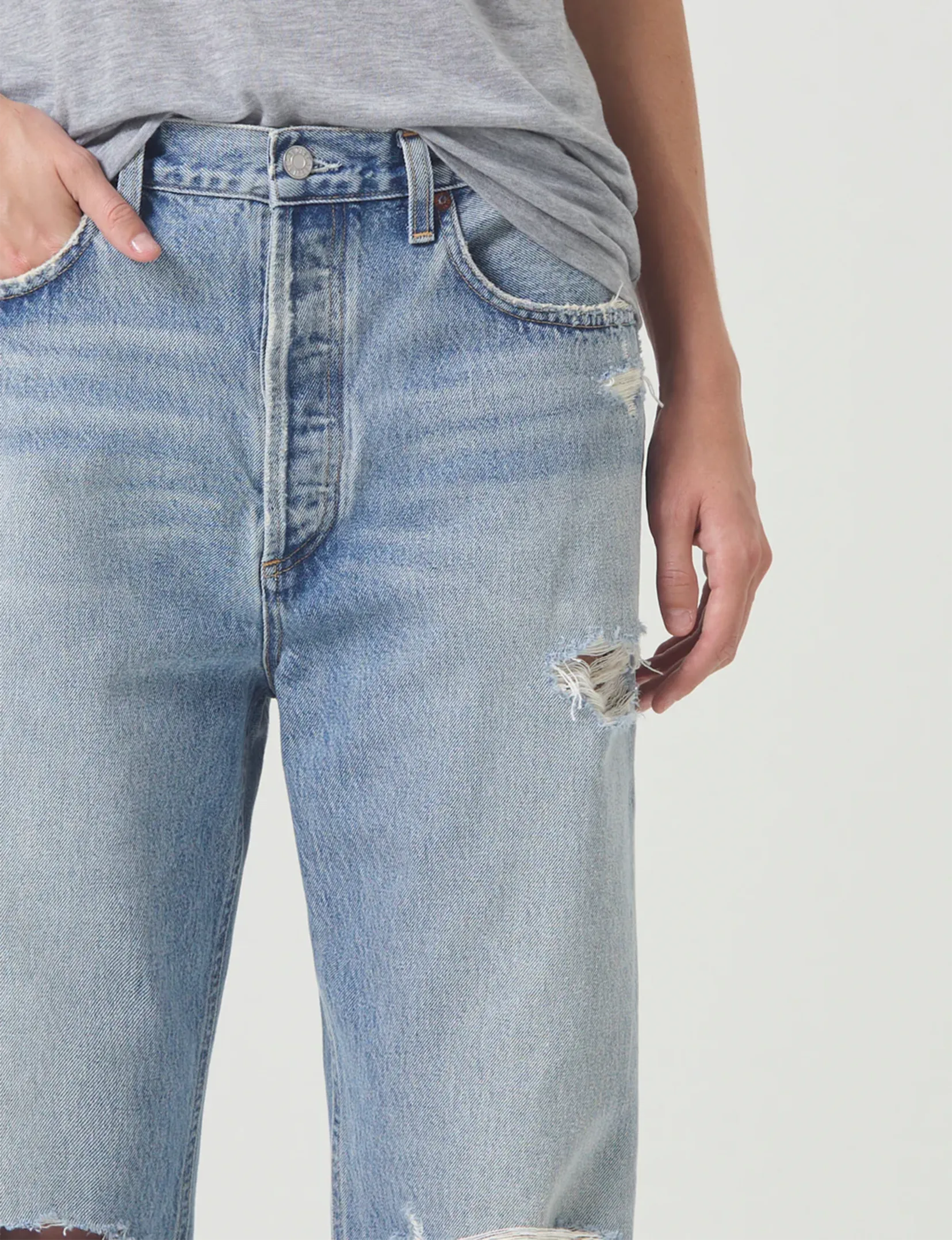 90's High Rise Straight Jeans, Threadbare