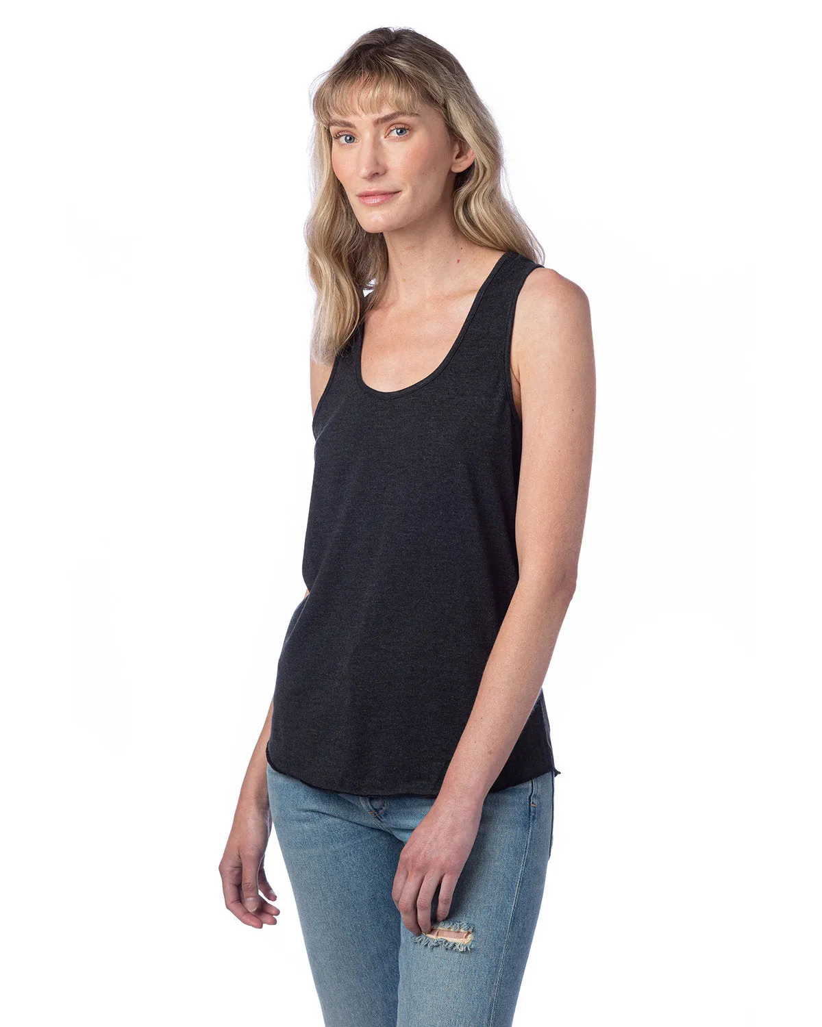 Alternative Ladies' Modal Tri-Blend Racer Tank, Black