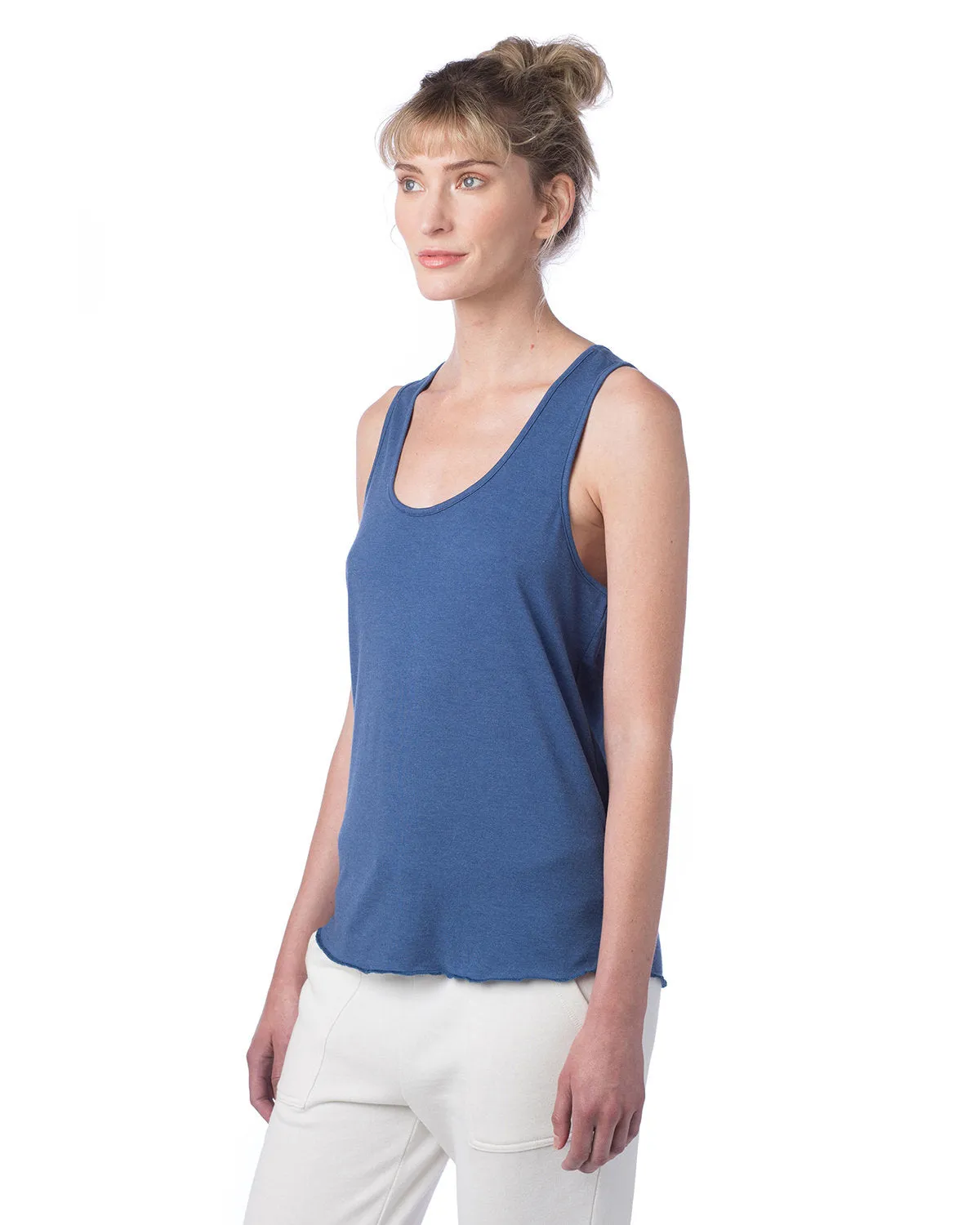 Alternative Ladies' Modal Tri-Blend Racer Tank, Heritage Royal