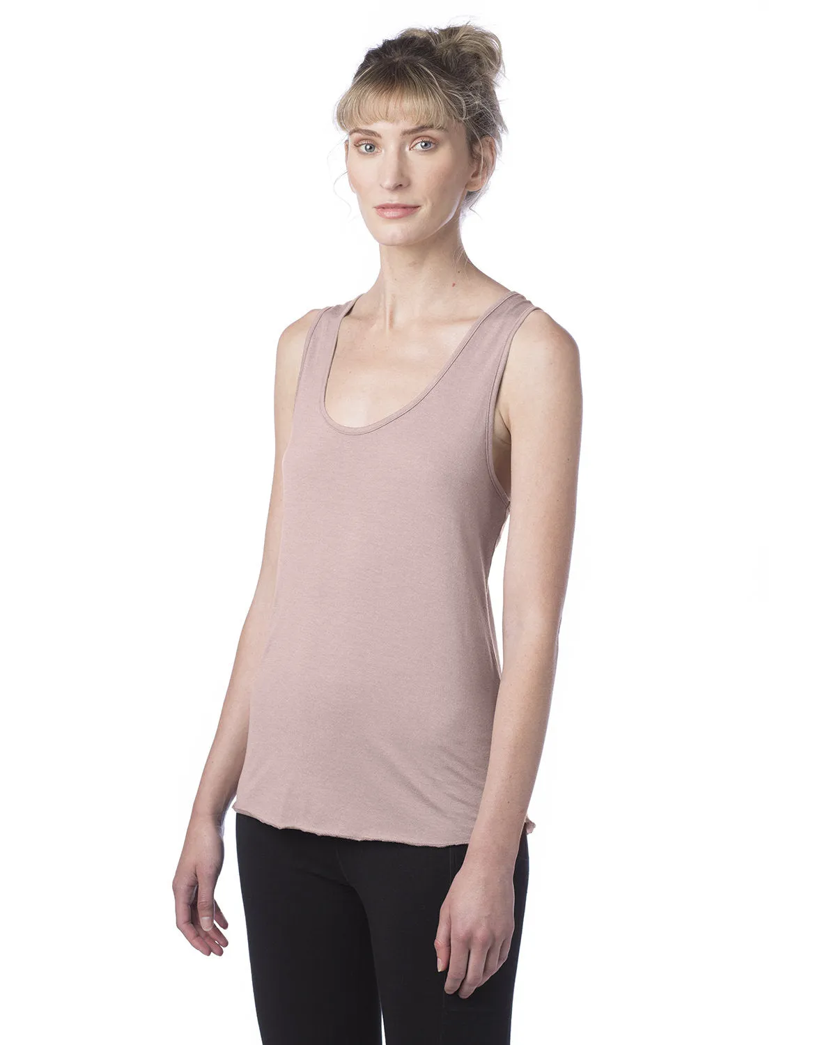 Alternative Ladies' Modal Tri-Blend Racer Tank, Rose Quartz