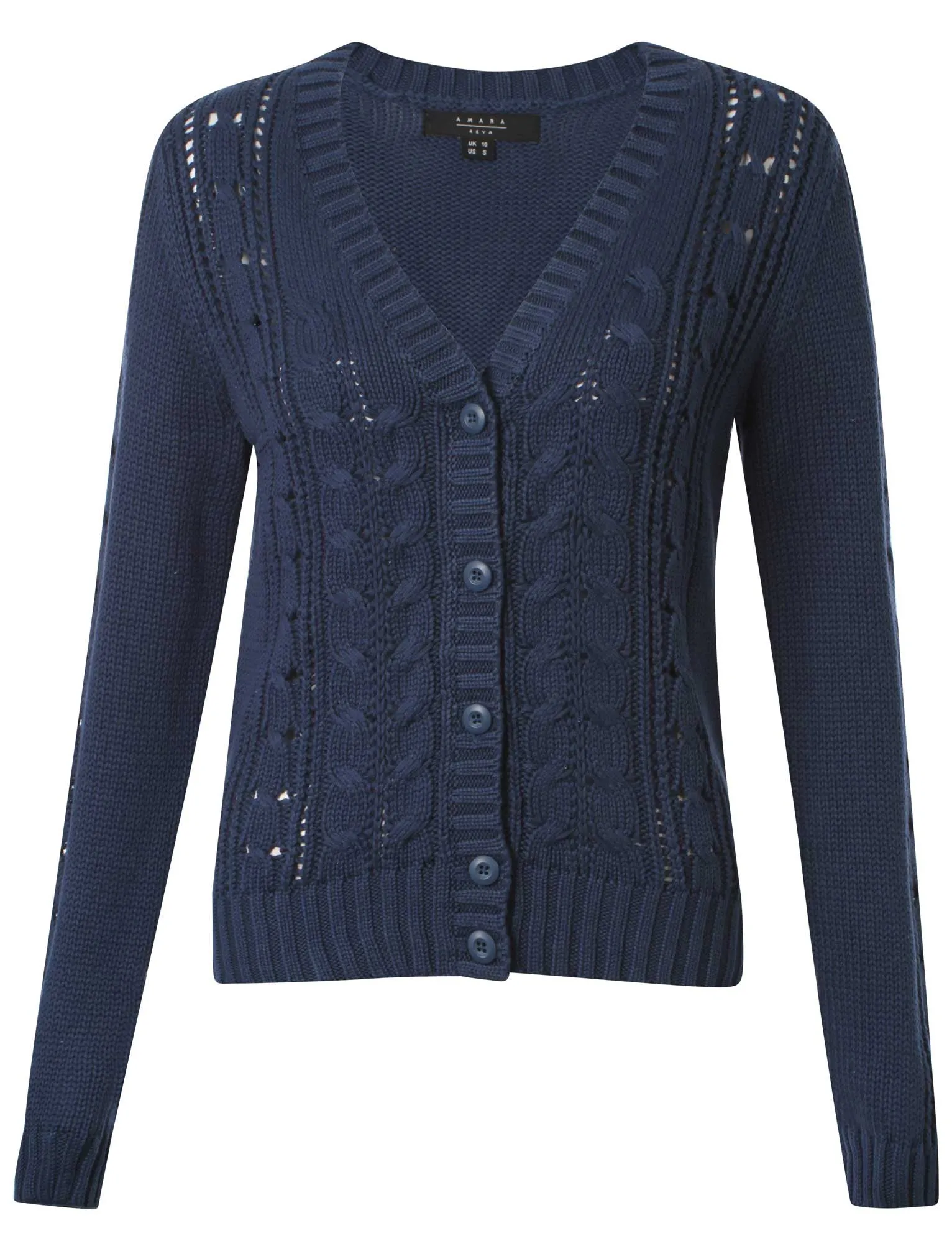 Amara Reya Cinquefoil navy cardigan