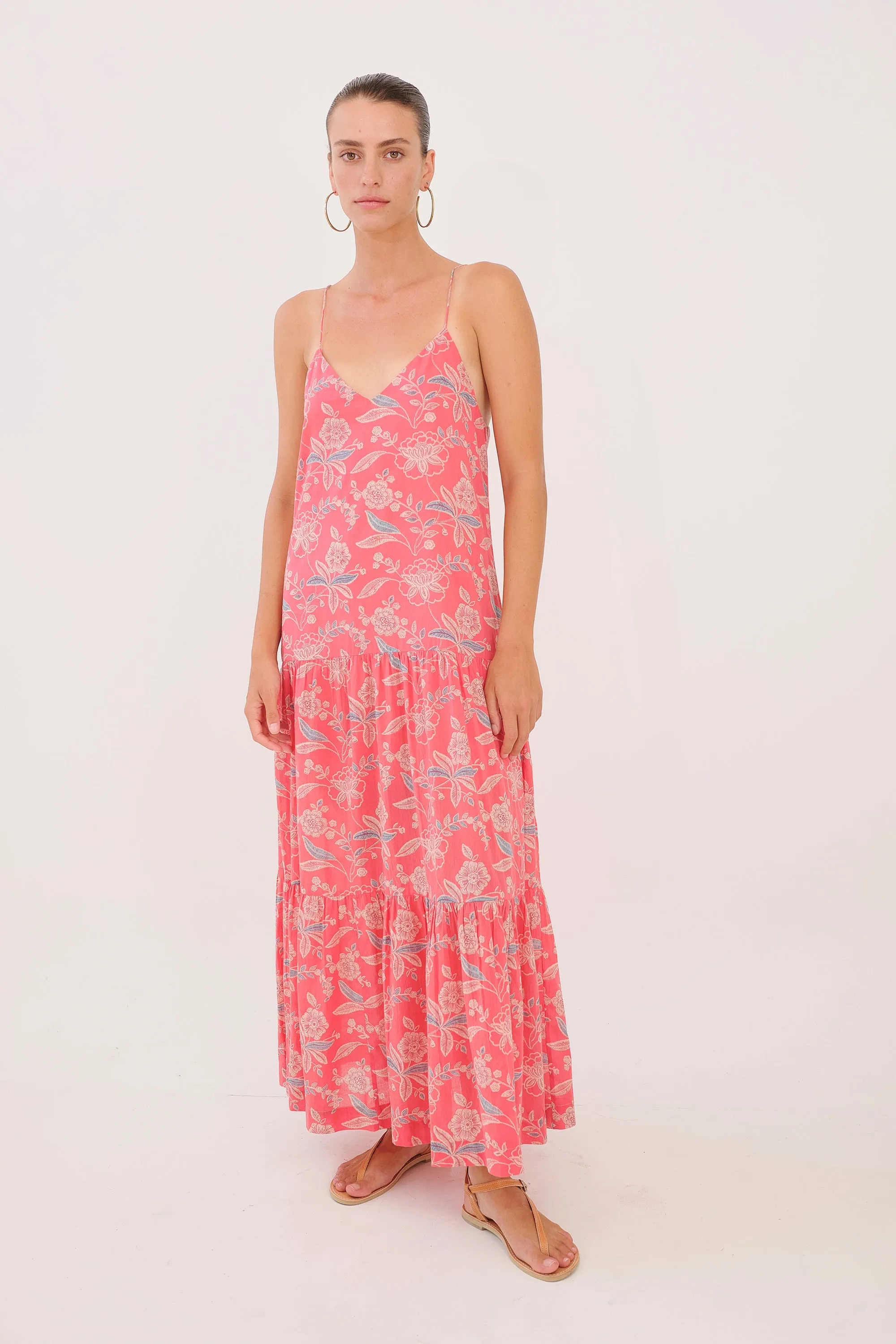 Artemisia Maxi Dress - Red Floral by Desert Queen