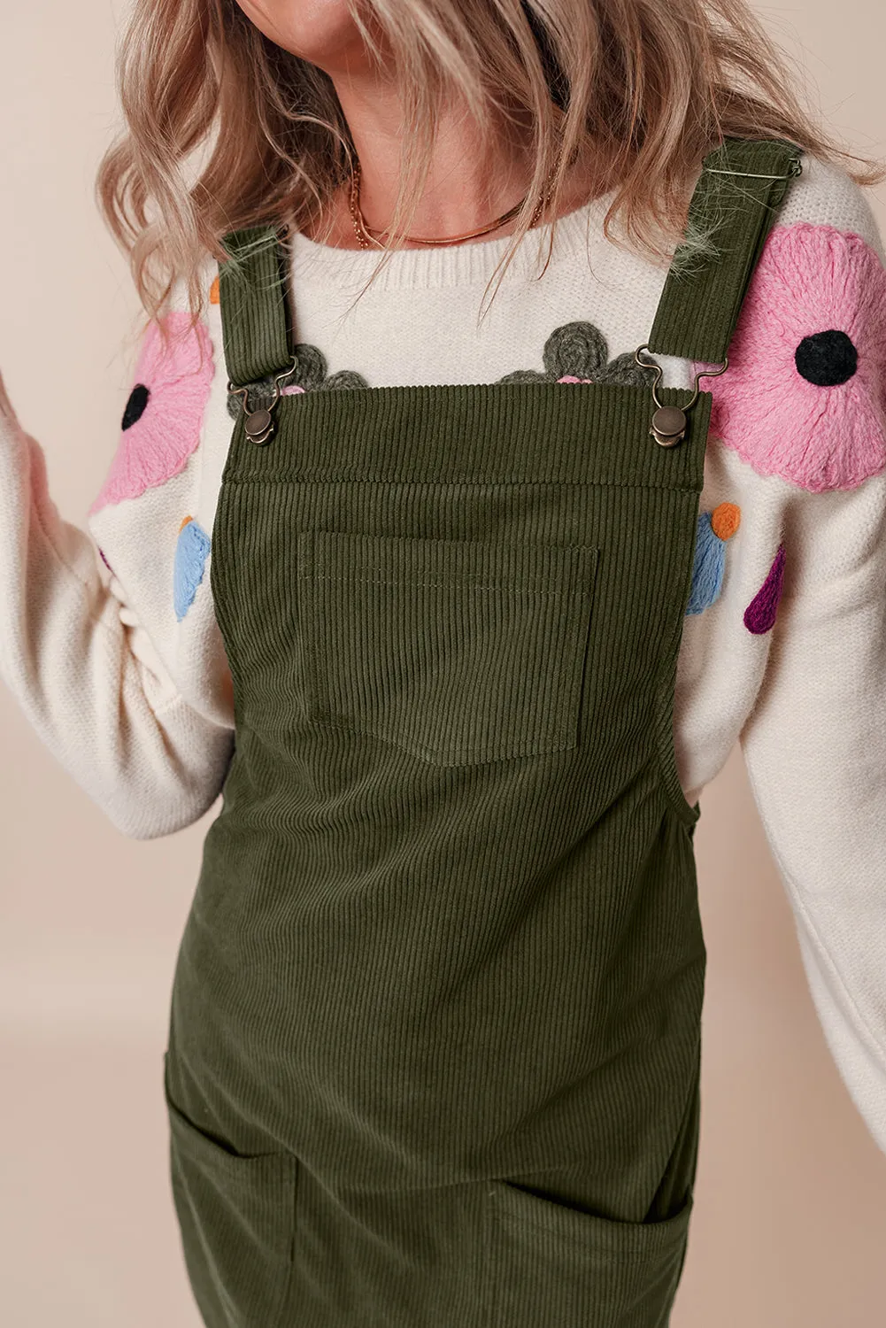 Autumnal Corduroy Overall Dress: Seasonal Style