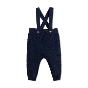 Baby Knit Overall in Organic Cotton | Navy