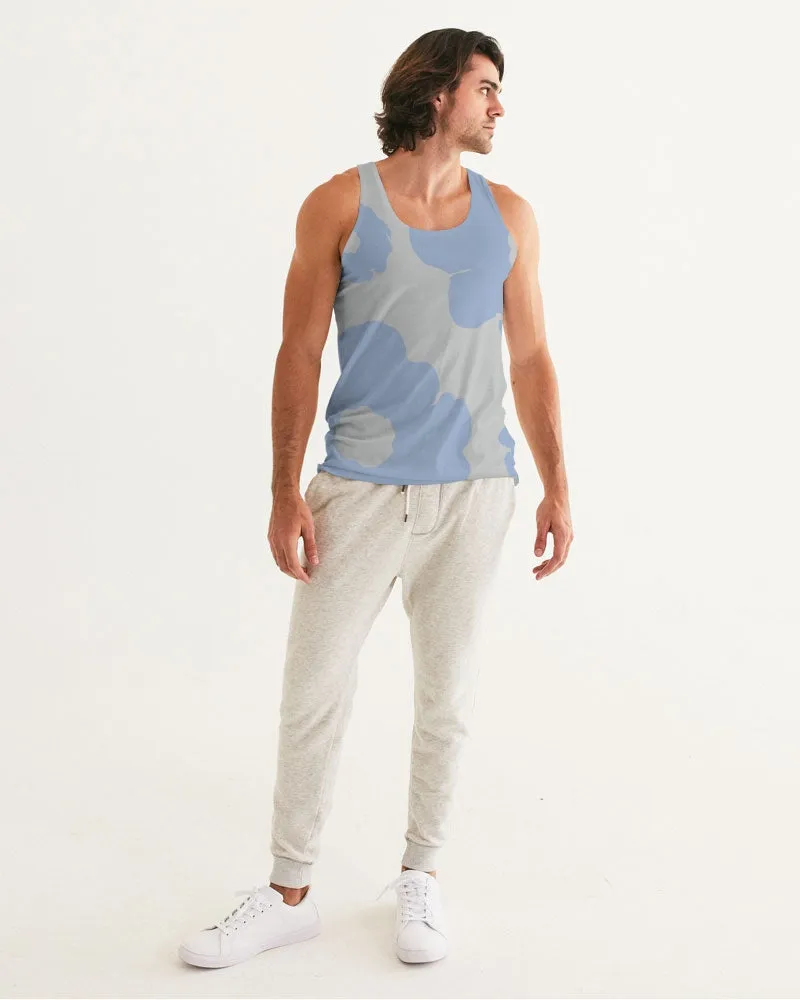 Blue Serenity Flowers Men's Tank