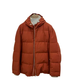 Brunello Cucinelli Mens Puffer Jacket in Carrot