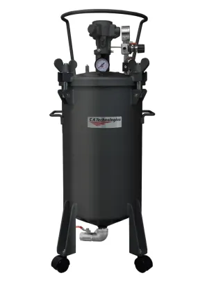 C.A Technologies 10 gallon (NON-ASME) Air Agitated Bottom Outlet Pressure Tank - DOUBLE REGULATED