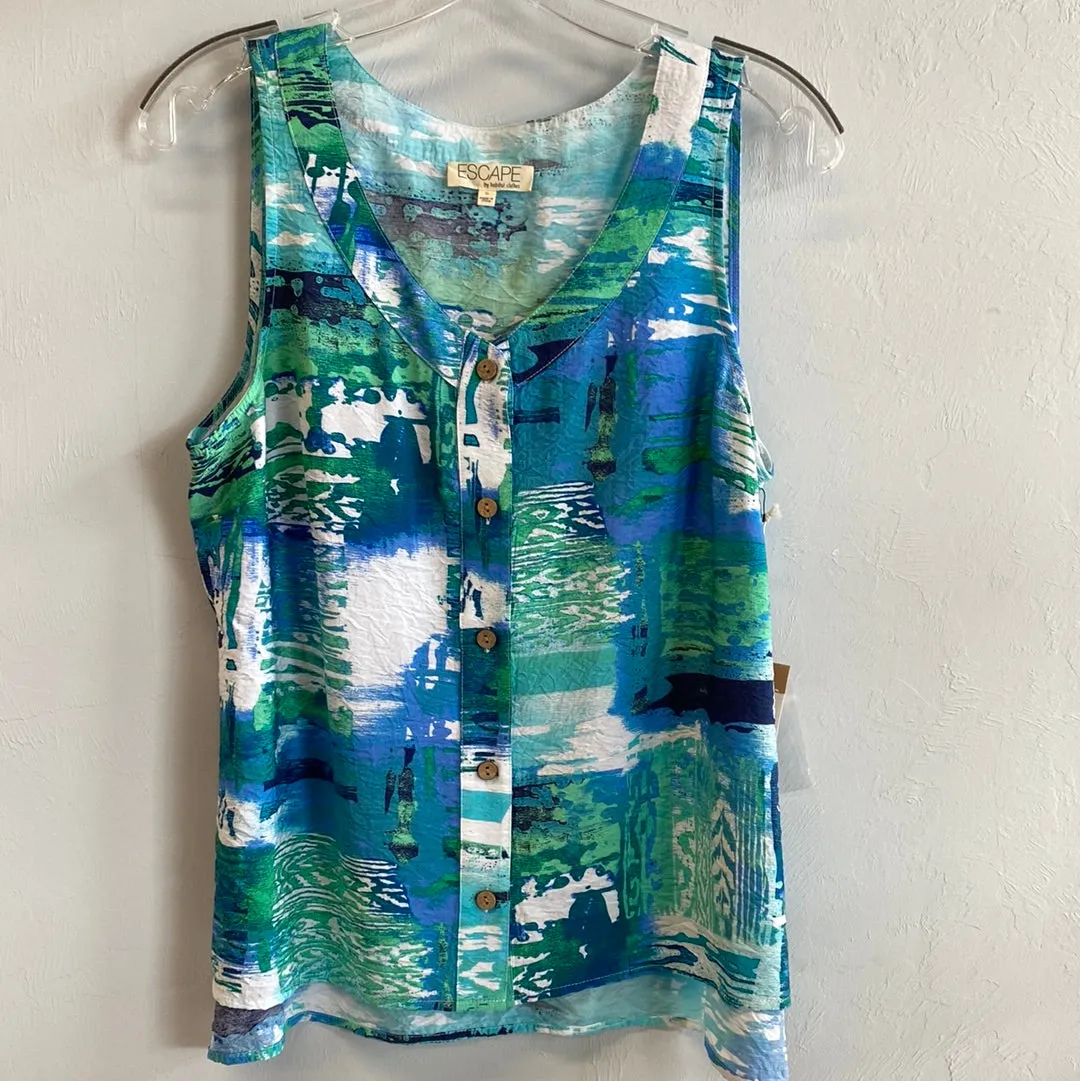 Calypso Tank-Turquoise