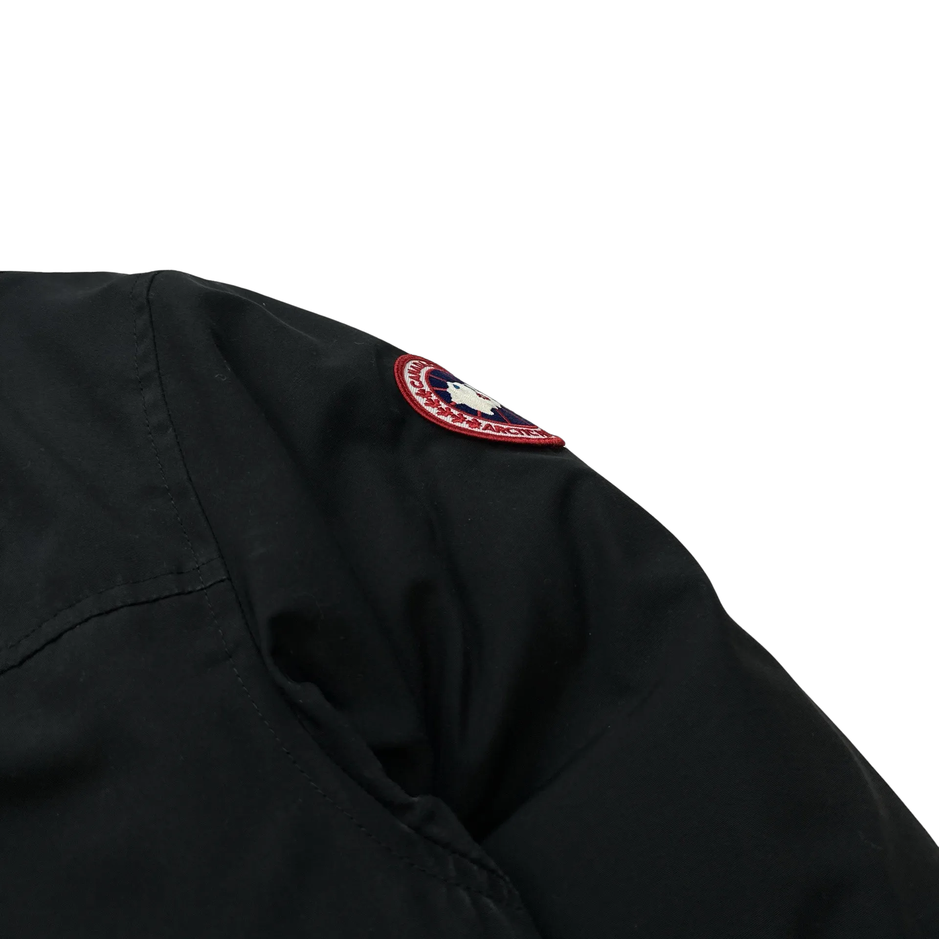 Canada Goose Black Premium Down Filled Multipocket Spellout Jacket - Medium