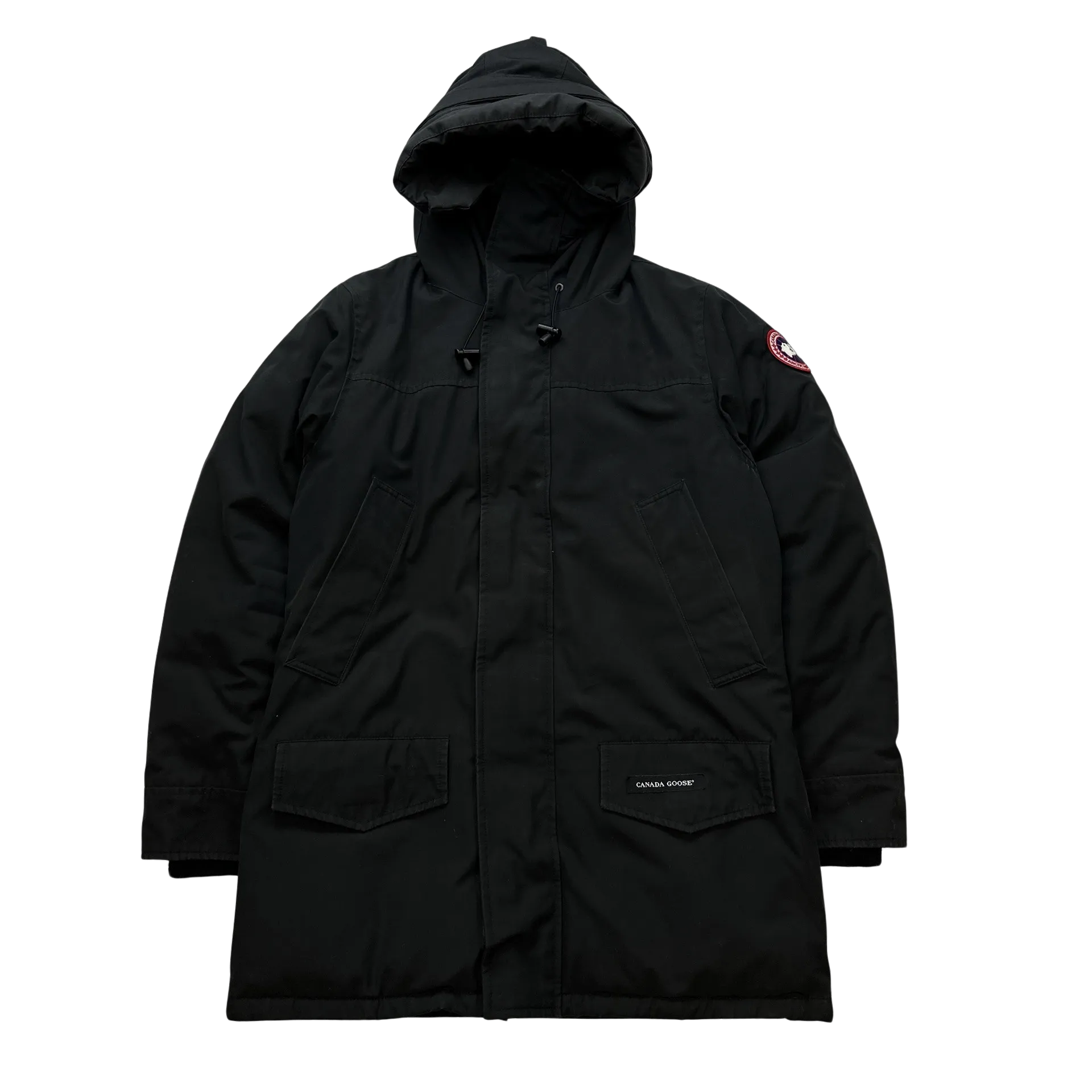 Canada Goose Black Premium Down Filled Multipocket Spellout Jacket - Medium