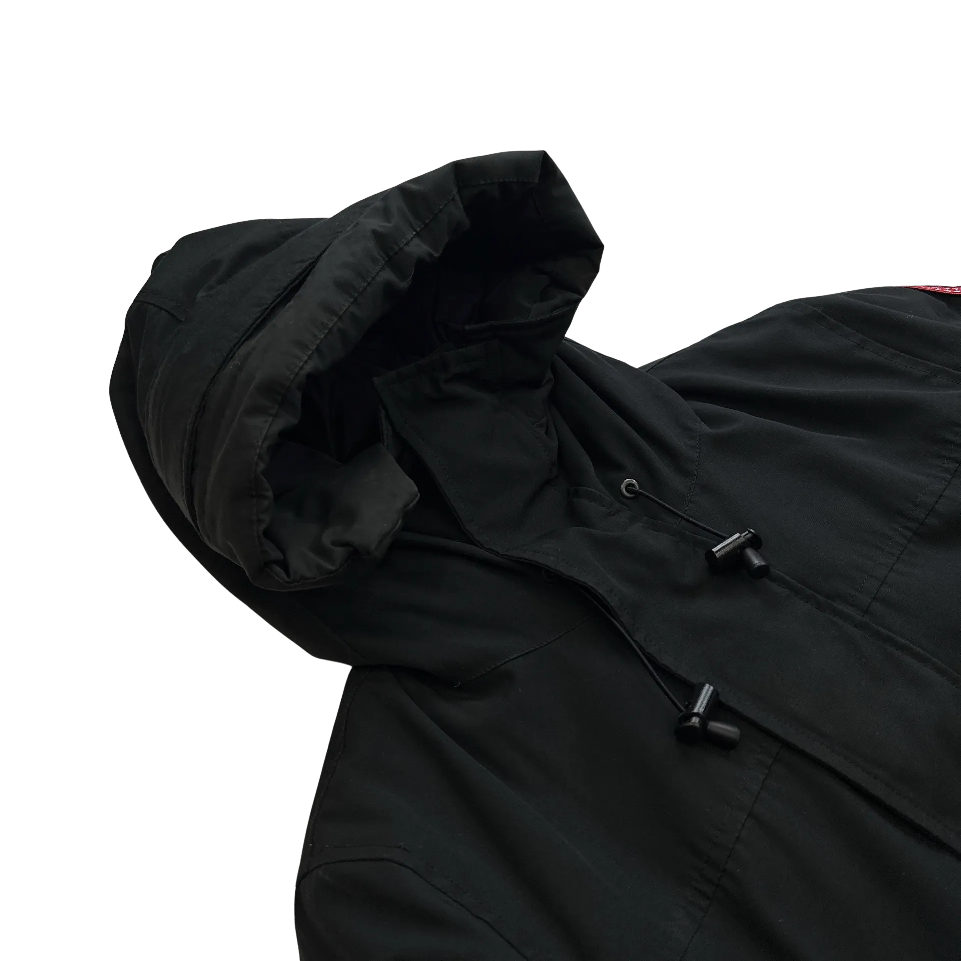 Canada Goose Black Premium Down Filled Multipocket Spellout Jacket - Medium