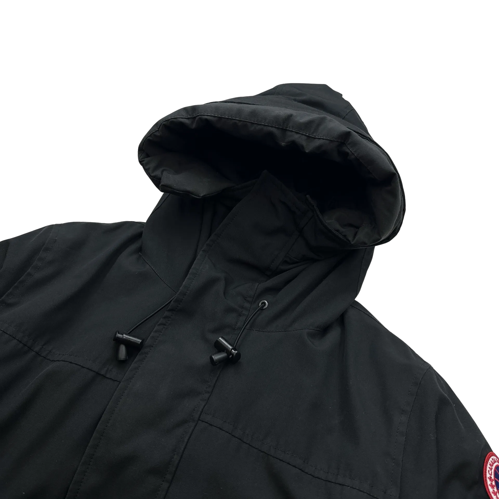 Canada Goose Black Premium Down Filled Multipocket Spellout Jacket - Medium