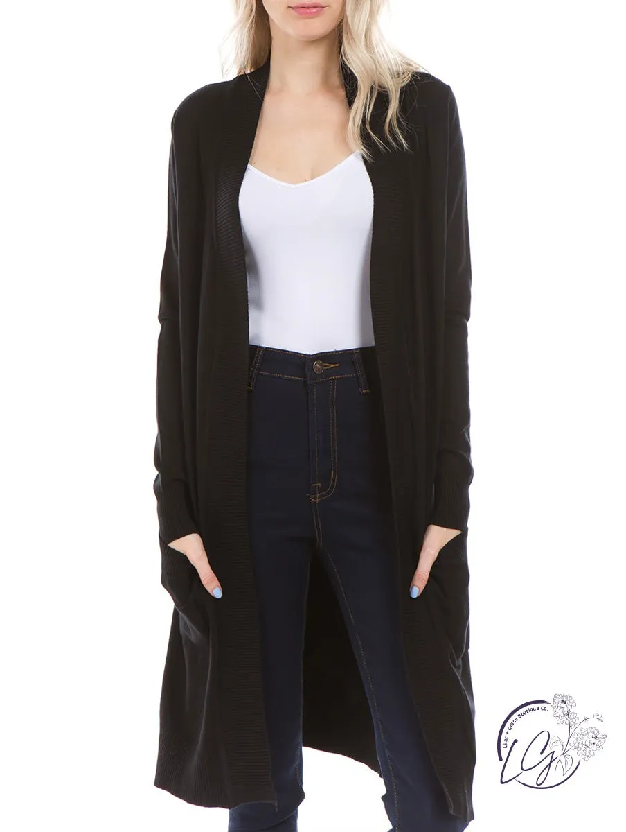 Carefree Spirit Long Knit Cardigan