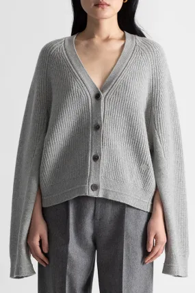 Cocoon Split Sleeve Cardigan in Heather Gray (Sold Out)