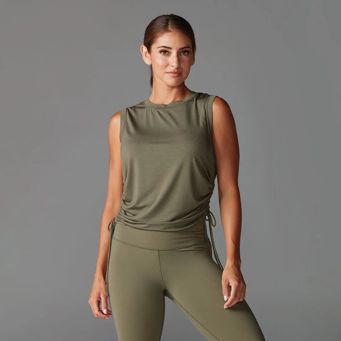 Crop Side Tie Tank