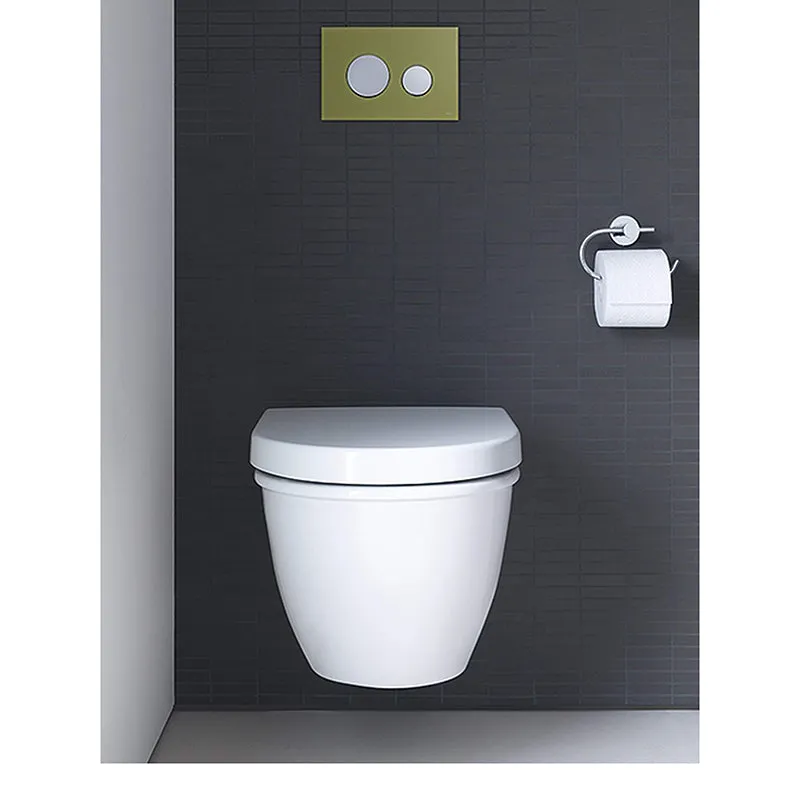 Darling New 24.63" Elongated 1.6 gpf & 0.8 gpf Dual-Flush Wall Mount Toilet in White