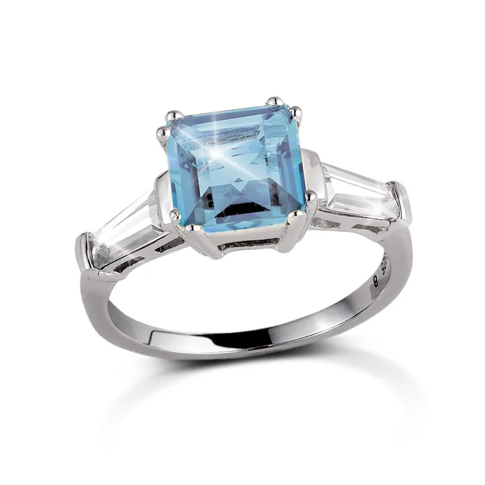 Decadence Gem Ring Blue Topaz