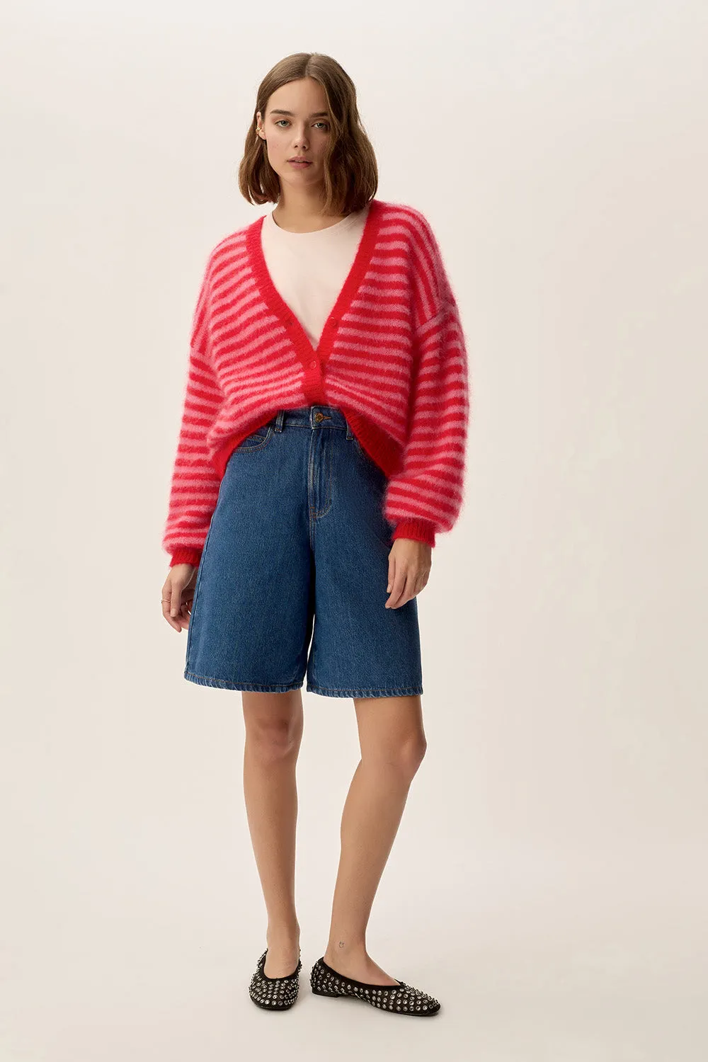 DES PETITS HAUTS - Alvaro Cardigan - Bubble/Tomate