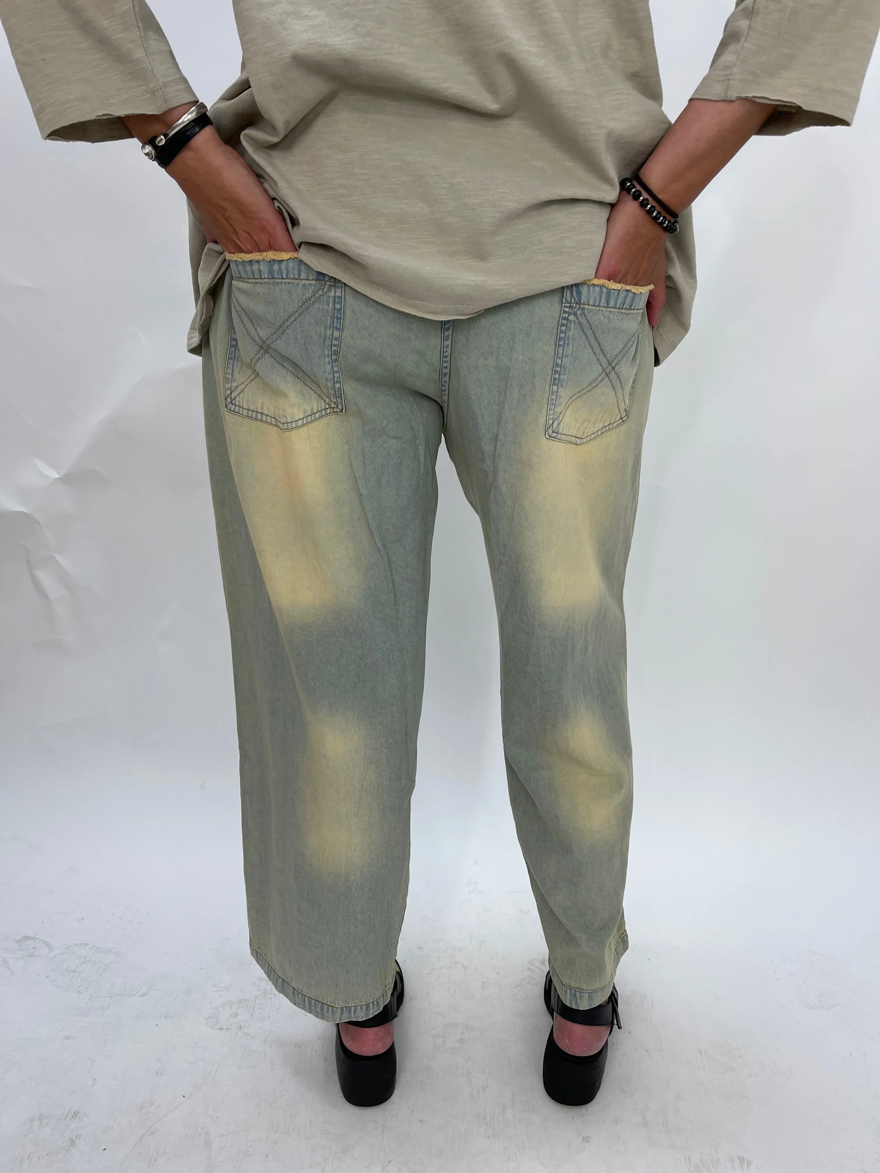 Distressed Peace Vintage Jeans