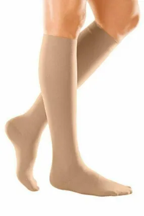 Duomed Soft Class 1 Closed Toe Below Knee Compression Stockings M Sand