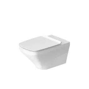 DuraStyle Rimless Elongated 1.6 gpf & 0.8 gpf Dual-Flush Wall Mount Toilet in White