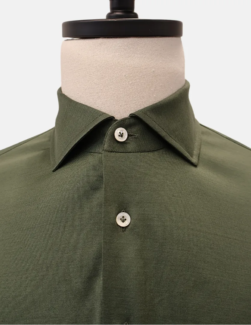 Edo Cotton Jersey Stretch Dress Shirt