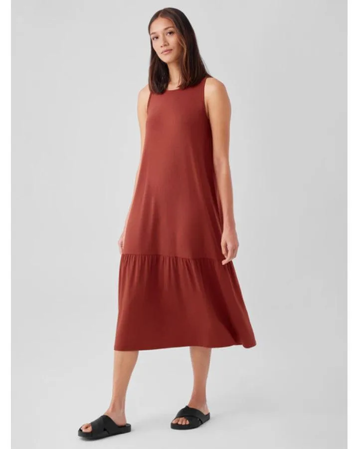 Eileen Fisher Fine Jersey Tiered Dress