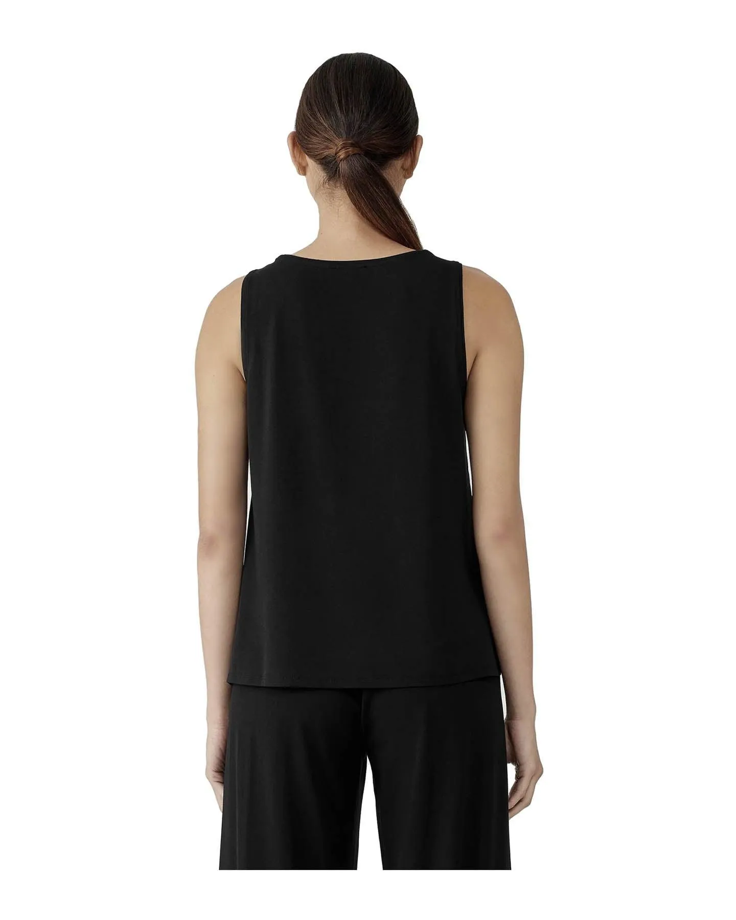 Eileen Fisher Jewel Neck Knit Shell