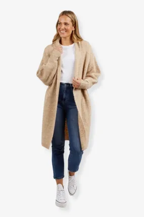 Elm - Sylvie Longline Cardigan - Oatmeal