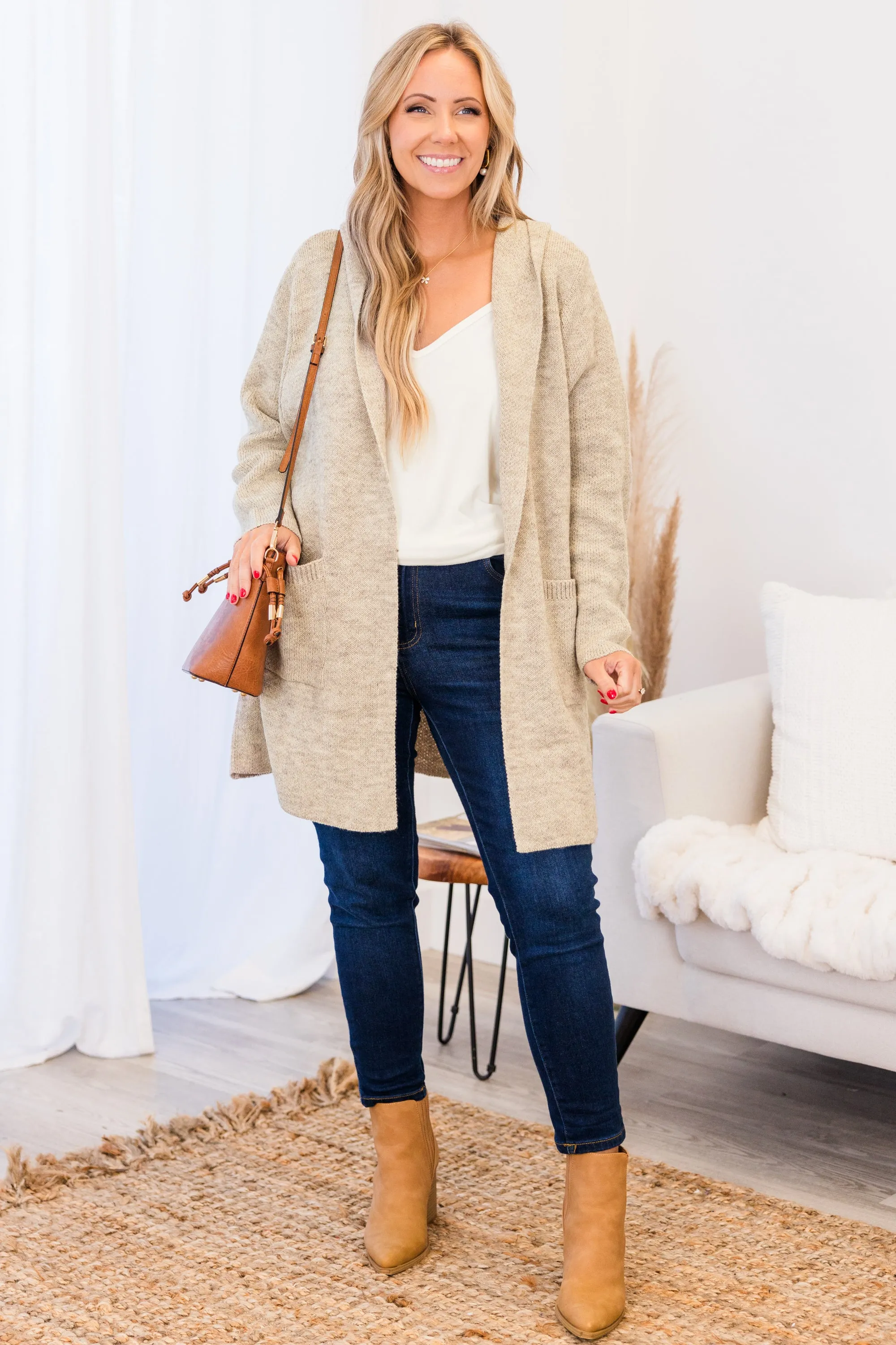 Fall Beyond Cardigan, Heather Mocha