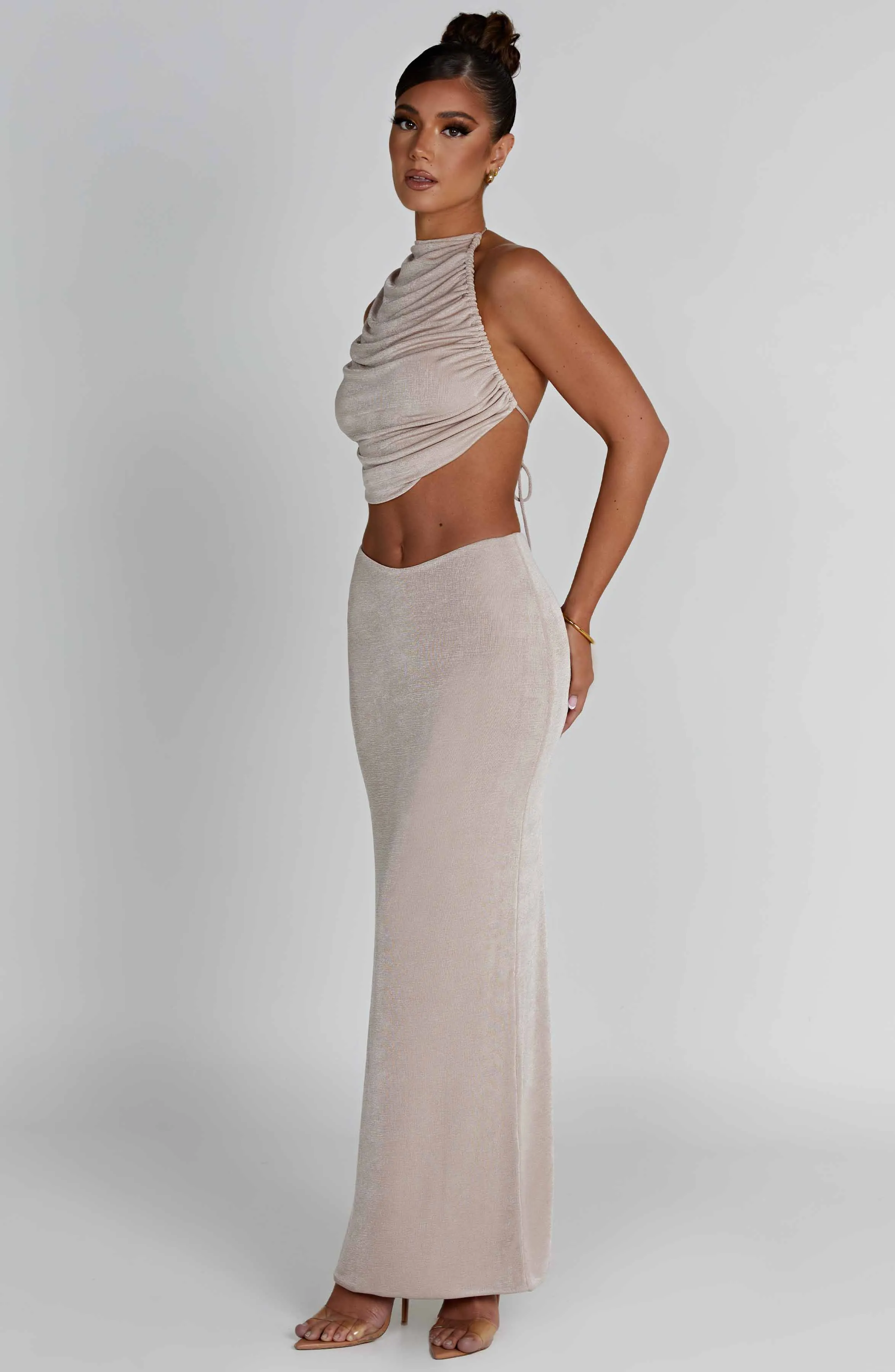 Fifi Maxi Skirt - Champagne