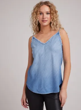 Frayed Tencel Cami - Medium Ombre Wash