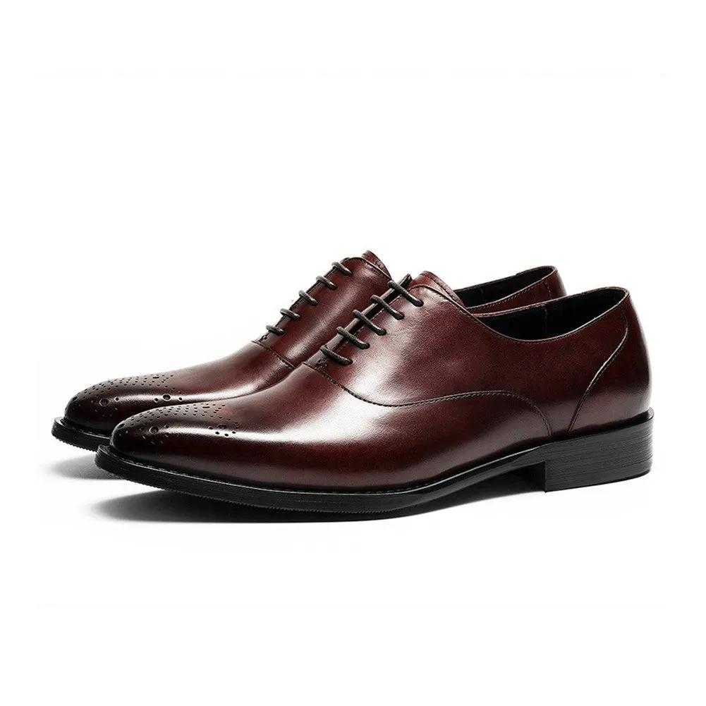 Genuine Leather Low Top Derby for Men