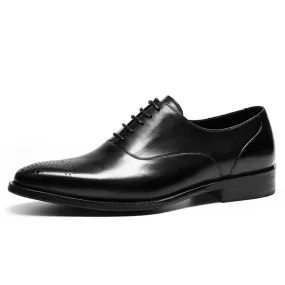 Genuine Leather Low Top Derby for Men