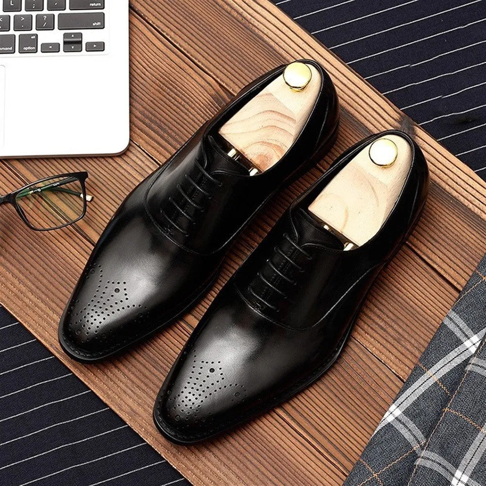 Genuine Leather Low Top Derby for Men