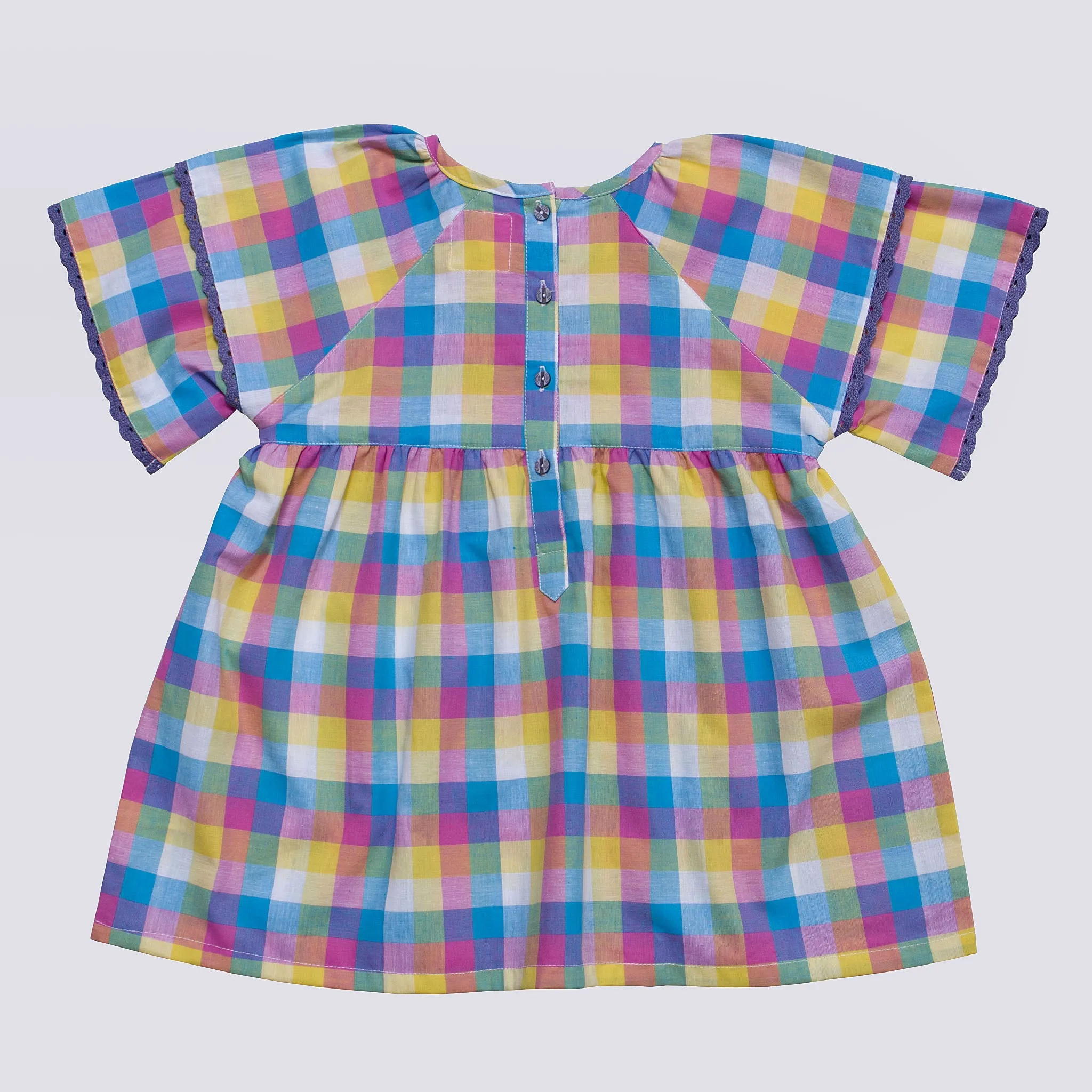 Girl's Multi Check Top