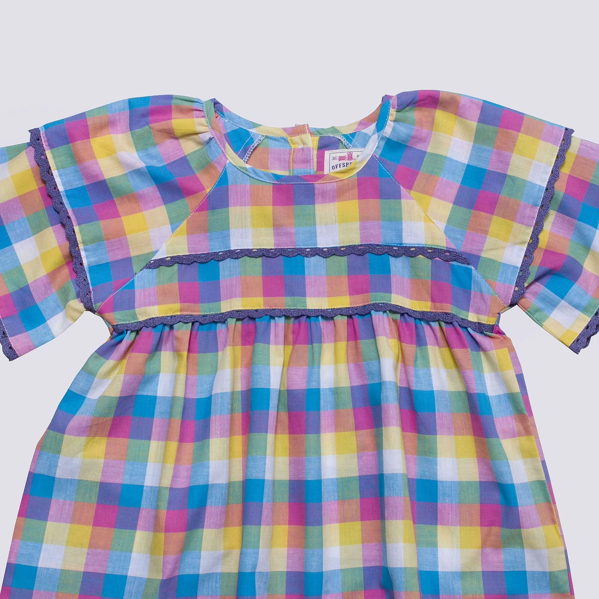 Girl's Multi Check Top