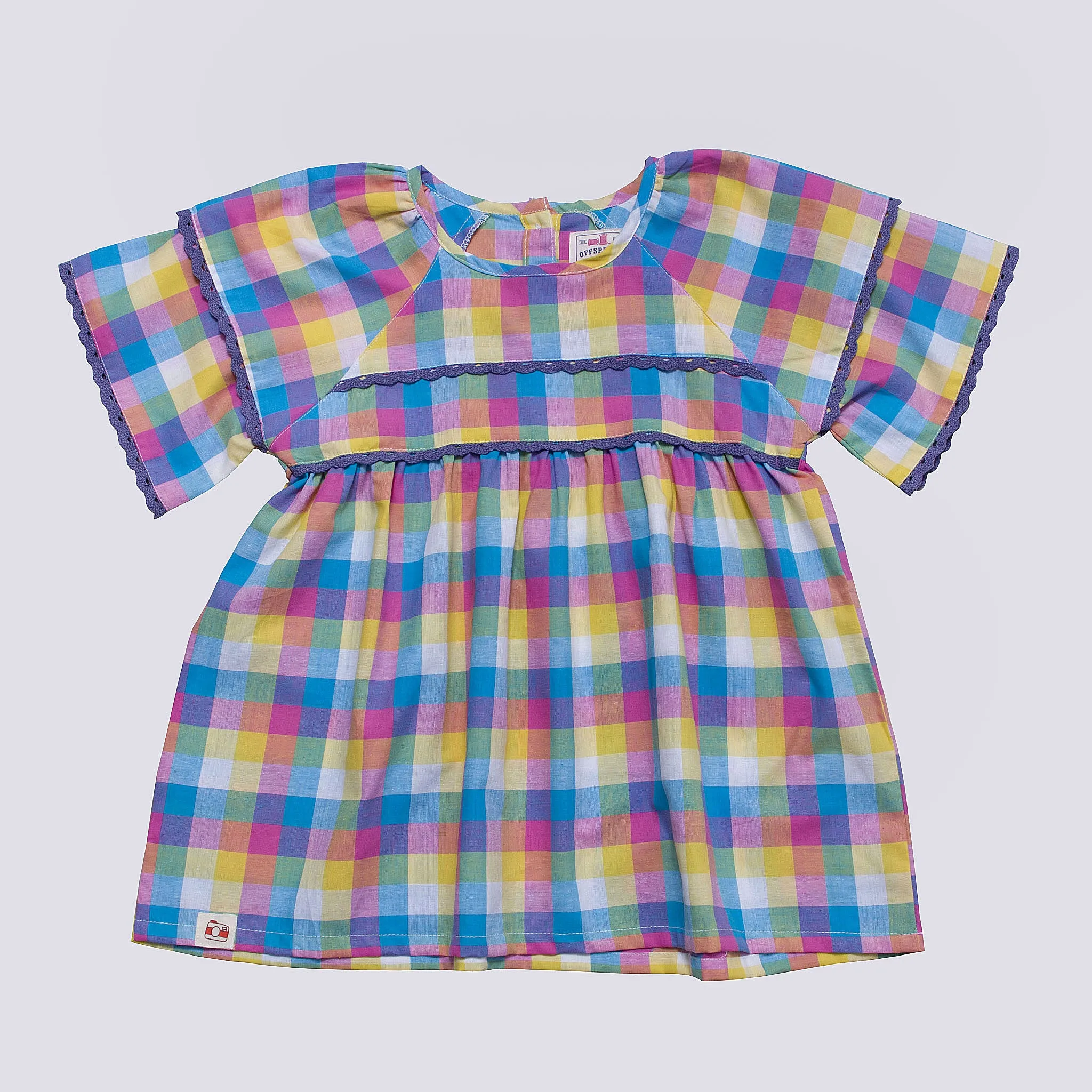 Girl's Multi Check Top