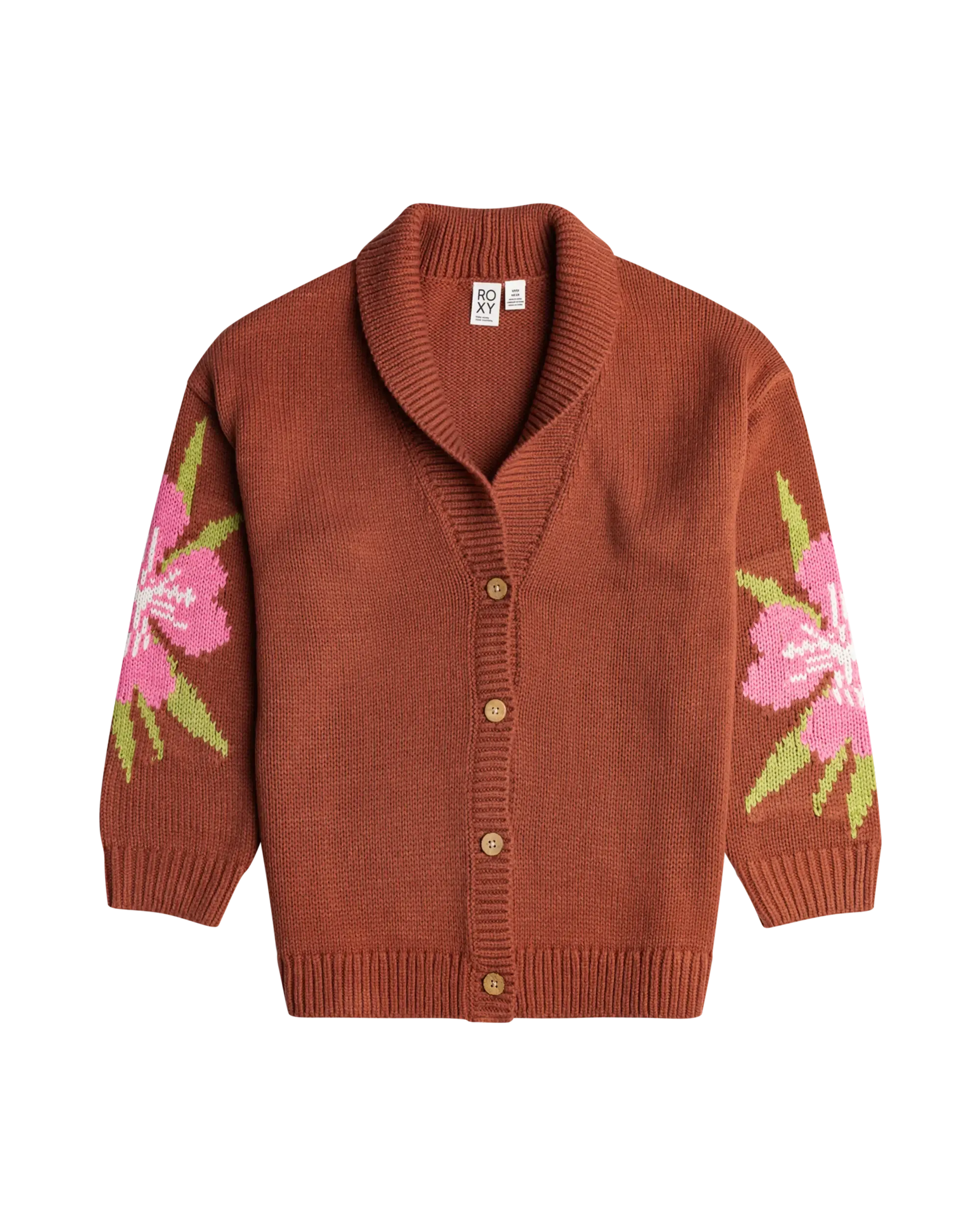 Hand On Heart Cardigan in Cedar Wood