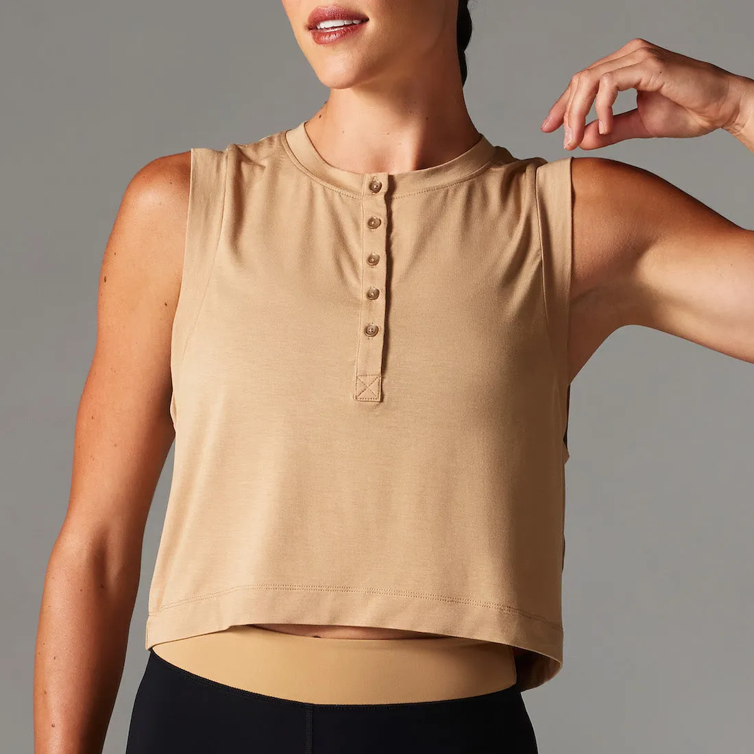 Henley Muscle Tank