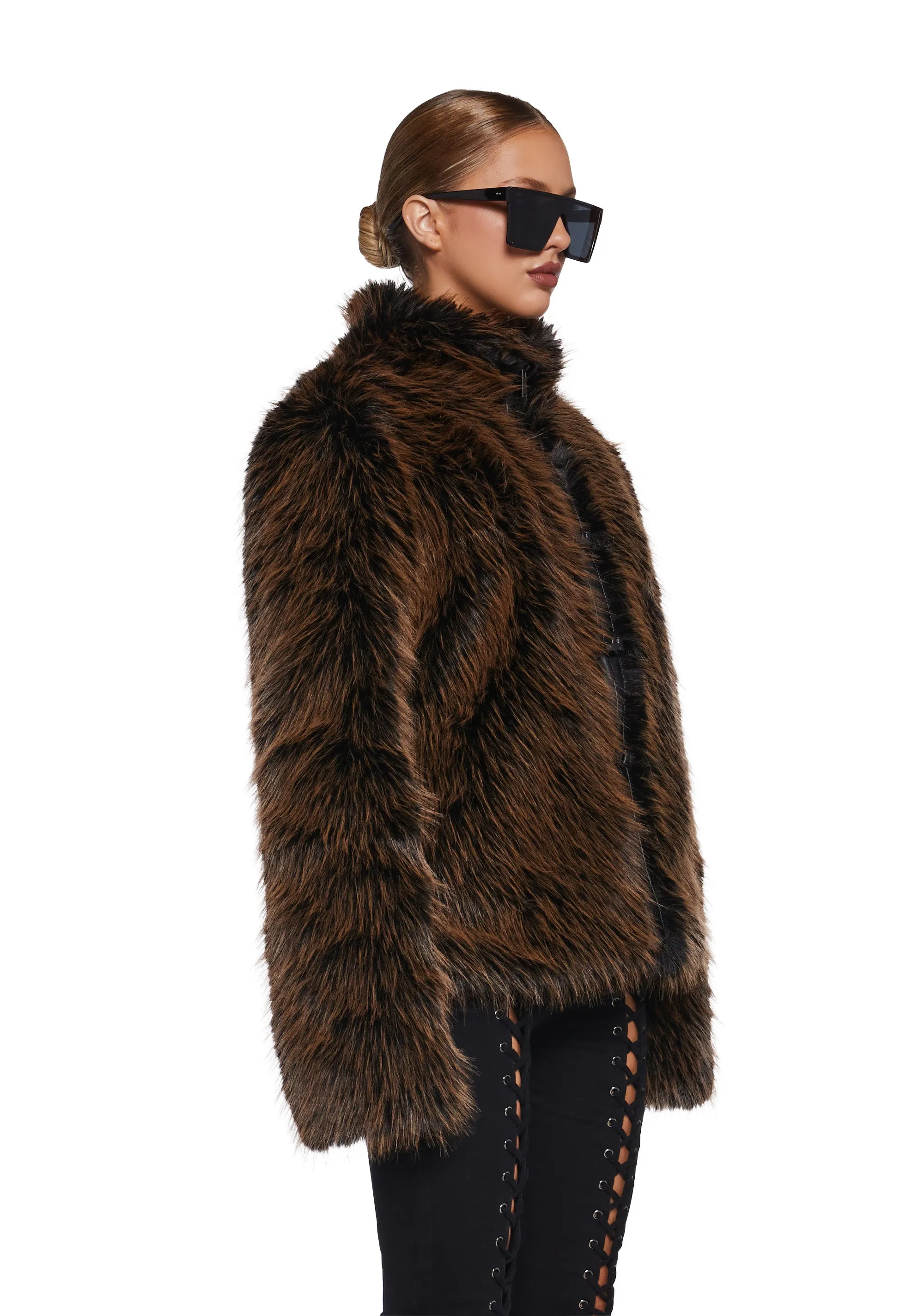 High Society Babe Faux Fur Coat