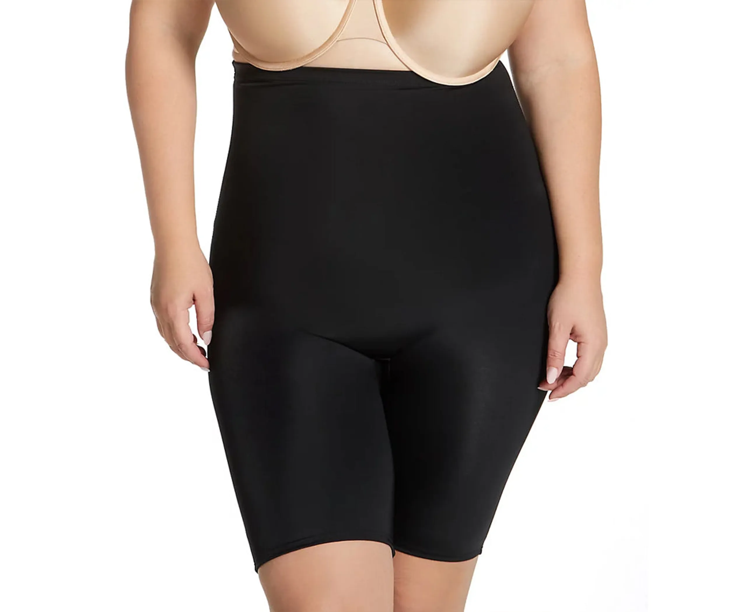 InstantFigure Hi-Waist Shorts Open Gusset Curvy Shapewear - Pack Of: 1