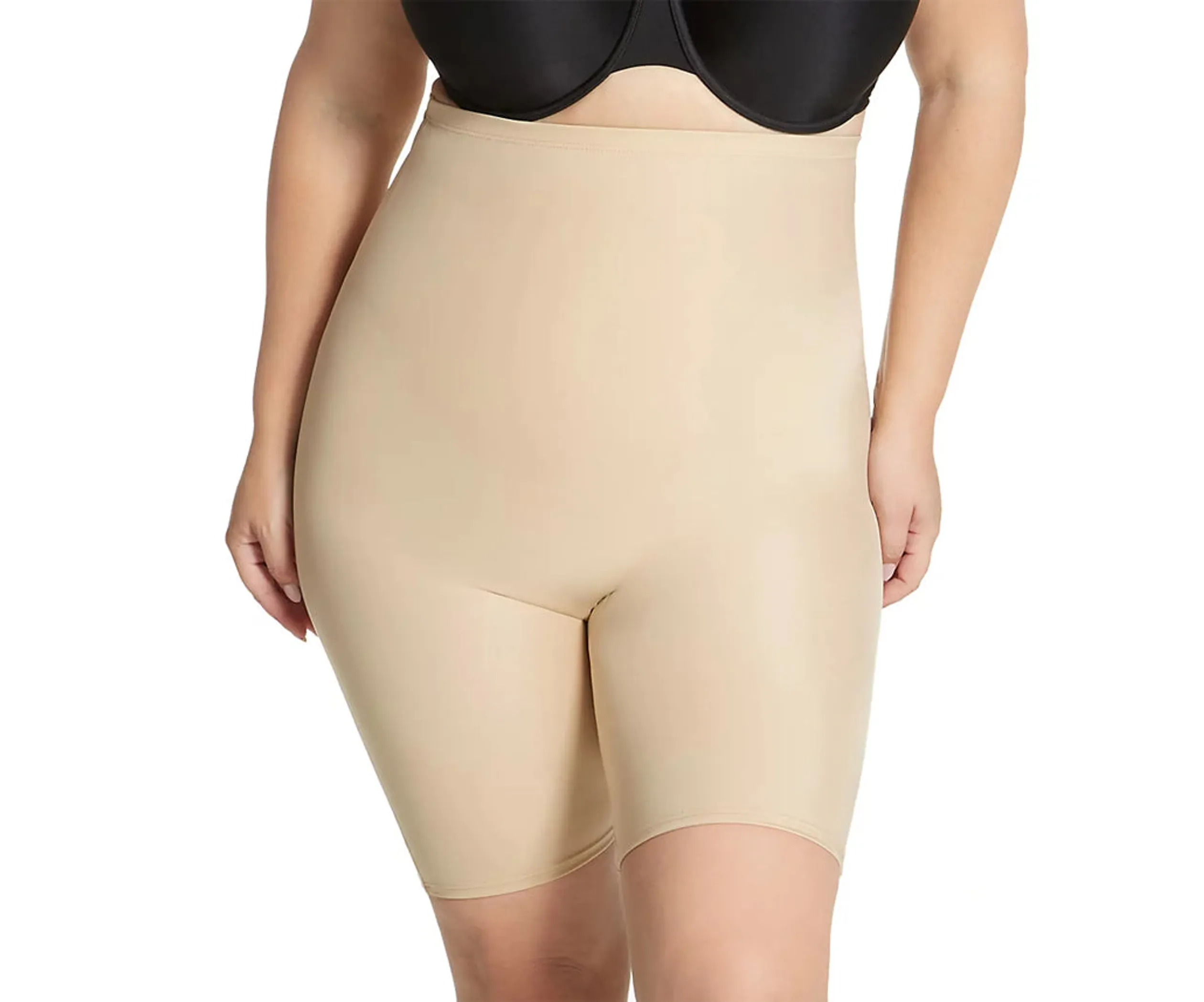 InstantFigure Hi-Waist Shorts Open Gusset Curvy Shapewear - Pack Of: 1