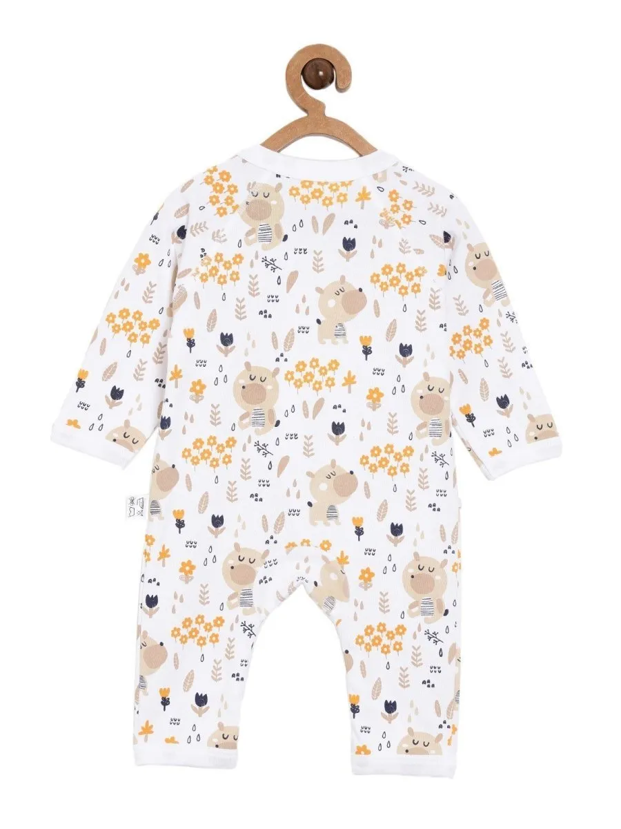 Jabla Style Infant Romper Combo of 2-Puppy in the Garden-Bear in the Garden