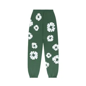 Joggers Cotton Wreath Green | Denim Tears