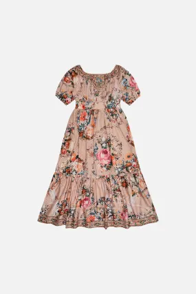 KIDS RIBBON MAXI DRESS 12-14 ROSE GARDEN REVOLUTION