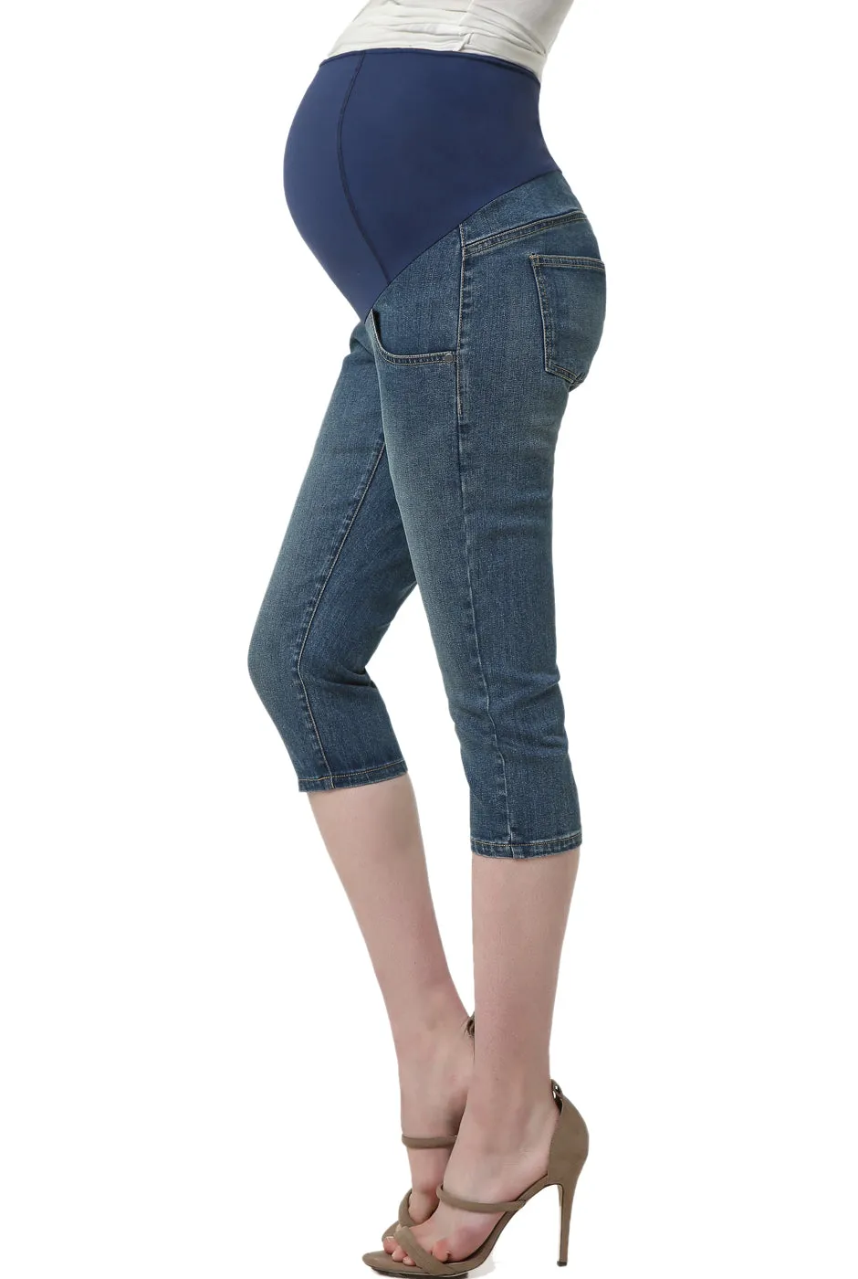 Kimi   Kai Maternity "Courtney" Capri Jeans